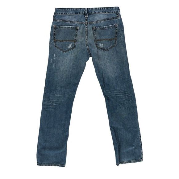 Industry Supply co Mens Jeans Blue Size 34x34 Denim Distressed Relaxed Straight - Picture 5 of 12